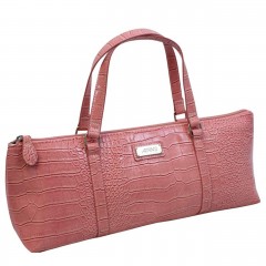 Avanti Insulated Wine Purse | Pink Crocodile