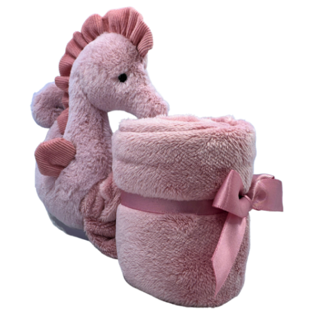 Jellycat Sienna Seahorse Soother Pink 13x34x34cm