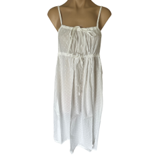 Arabella Nightie | Slip Style White (Hail Spot) 100% Pure Cotton Voile Arabella Nightie | Slip Style White (Hail Spot) 100% Pure Cotton Voile
