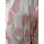 Arabella Robe | Pink Paisley Dressing Gown Robe 100% Pure Cotton Voile