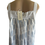 Arabella Nightie | Pin Tucked Lace Dainty Paisley Print 100% Pure Cotton Voile