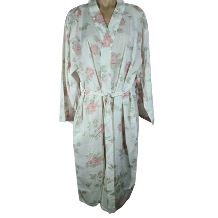 Arabella Robe & PJ Bundle | Pink Floral Print 100% Pure Cotton Voile
