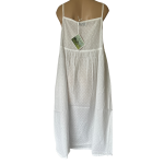 Arabella Nightie |  Slip Style White (Hail Spot) 100% Pure Cotton Voile