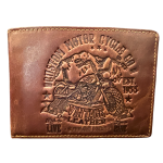 Billy The Kid Custom Motor Cycle Co Mens Brown Leather Wallet