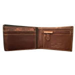 Billy The Kid Custom Motor Cycle Co Mens Brown Leather Wallet