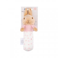 My First Flopsy Bunny Baby Stick Rattle | Pink