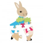 Peter Rabbit Wooden Mini Jigsaw Puzzle Play Set | 1 to 3 Years
