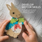 Peter Rabbit Wooden Mini Jigsaw Puzzle Play Set | 1 to 3 Years