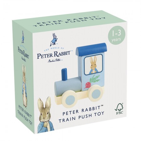 Peter Rabbit Classic Wooden Train Push Toy | 1 to 3 Years