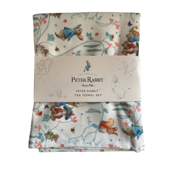 Beatrix Potter Peter Rabbit Pure Cotton Tea Towel 2 Pack Beatrix Potter Peter Rabbit Pure Cotton Tea Towel 2 Pack