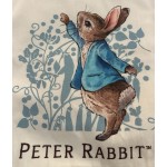 Beatrix Potter Peter Rabbit Poly Cotton Calico Style Tote Library Bag