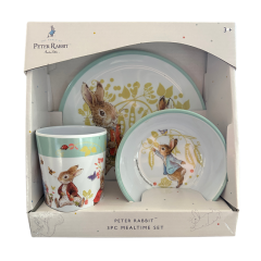 Beatrix Potter Peter Rabbit Melamine 3 Piece Bowl Plate Tumbler Set Beatrix Potter Peter Rabbit Melamine 3 Piece Bowl Plate Tumbler Set
