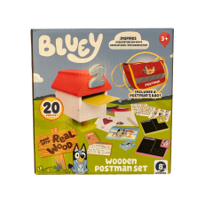 Bluey Licensed Wooden Postman 20 Piece Toy Set | Age 3+