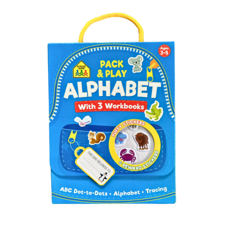 School Zone Pack & Play Alphabet Book Set | Age 3 - 6