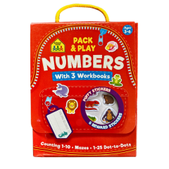 School Zone Pack & Play Numbers Book Set | Age 3 - 6