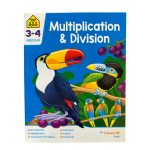 School Zone by Hinkler Multiplication & Division Activity Book | 3 - 4 for Ages 8 - 10