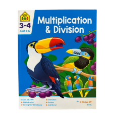 School Zone by Hinkler Multiplication & Division Activity Book | 3 - 4 for Ages 8 - 10