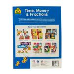 School Zone by Hinkler Time, Money & Fractions Activity Book | 1 - 2 for Ages 6 - 8