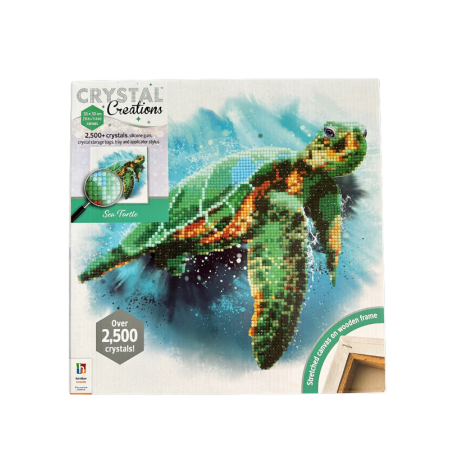 Hinkler Crystal Creations 30 x 30cm Art Set | Sea Turtle