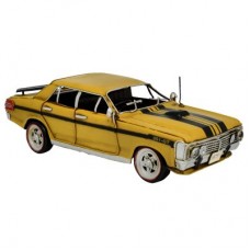 Boyle Industries Yellow & Black XY Tin Automobilia Collector Ford GT Falcon | 31cm