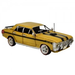 Boyle Industries Yellow & Black XY Tin Automobilia Collector Ford GT Falcon | 31cm
