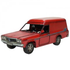 Boyle Industries Red HZ Tin Automobilia Collector Sandman Panel Van | 28cm