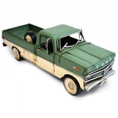 Boyle Industries Green F 100 Tin Automobilia Collector Ford Pickup Truck | 33cm