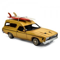 Boyle Industries Yellow XC Tin Automobilia Collector Ford Falcon Panel Van | 28cm