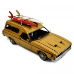 Boyle Industries Yellow XC Tin Automobilia Collector Ford Falcon Panel Van | 28cm