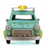 Boyle Industries Blue Flower Surfer Tin Automobilia Collector Morris Mini Car | 25cm