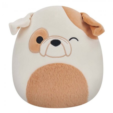 Kellytoy Genuine Squishmallow Brock the Bulldog 7.5" Plush Toy