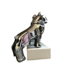 Genuine Mack Brand Chrome Full Size Bulldog Mascot Statue | 11cm x 9cm