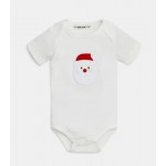 Gem Look 100% Organic Cotton 6 Piece Gift Boxed Baby Set for 0 to 6 Months | Red & White Santa