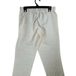 Womens Noni B Flat Front 7/8 Length White Linen Pants | Size 12