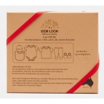 Gem Look 100% Organic Cotton 6 Piece Gift Boxed Baby Set for 0 to 6 Months | Cream Reindeer