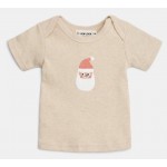 Gem Look 100% Organic Cotton 6 Piece Gift Boxed Baby Set for 0 to 6 Months | Beige Santa