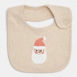 Gem Look 100% Organic Cotton 6 Piece Gift Boxed Baby Set for 0 to 6 Months | Beige Santa