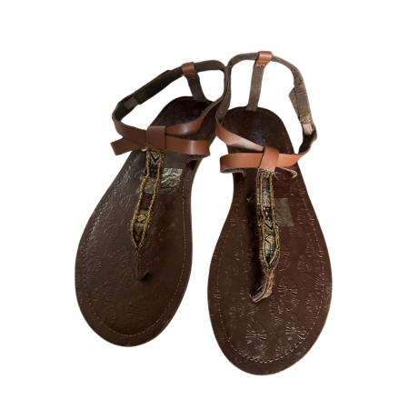 Ladies Piping Hot Brown Casual Sandals | Cabo Ladies Piping Hot Brown Casual Sandals | Cabo
