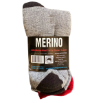 Socks R Us 100% Merino Wool Heavy Duty Work Socks |  3 Pack Size 6 - 11