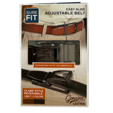 Sure Fit Easy Slide Adjustable Reversible Belt | Brown & Black Reversible Leather