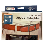 Sure Fit Easy Slide Adjustable Reversible Belt | Brown & Black Reversible Leather