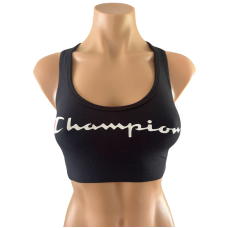 Ladies Champion The Authentic Racer Back Sports Bra | Black