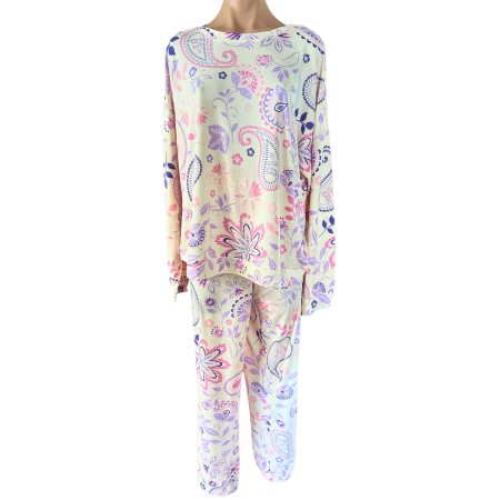 Be You Paisley Print Long Pyjamas| Soft Touch Fabric