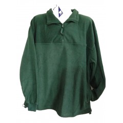 LW Reid Bottle Green Polar Fleece Half Zip Jumper | XL 20