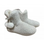 Scarlett Women's Pom Pom Knitted Slippers 2 Pack |  Large 9 - 10