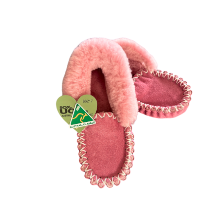 SOXnUGGS 100% Premium Sheepskin Adult Moccasins |  Pink