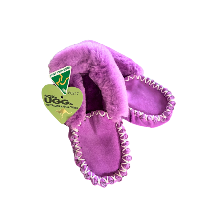 SOXnUGGS 100% Premium Sheepskin Adult Moccasins |  Purple