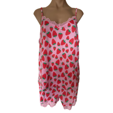 Be You Strawberry Print Cami & Short Pants Pyjamas| Soft Touch Fabric