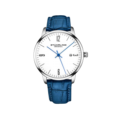Stuhrling Original 40mm Rasa 3997 Quartz Classic Watch | Blue