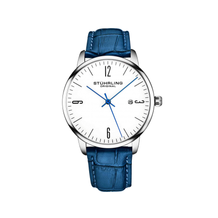 Stuhrling Original 40mm Rasa 3997 Quartz Classic Watch | Blue